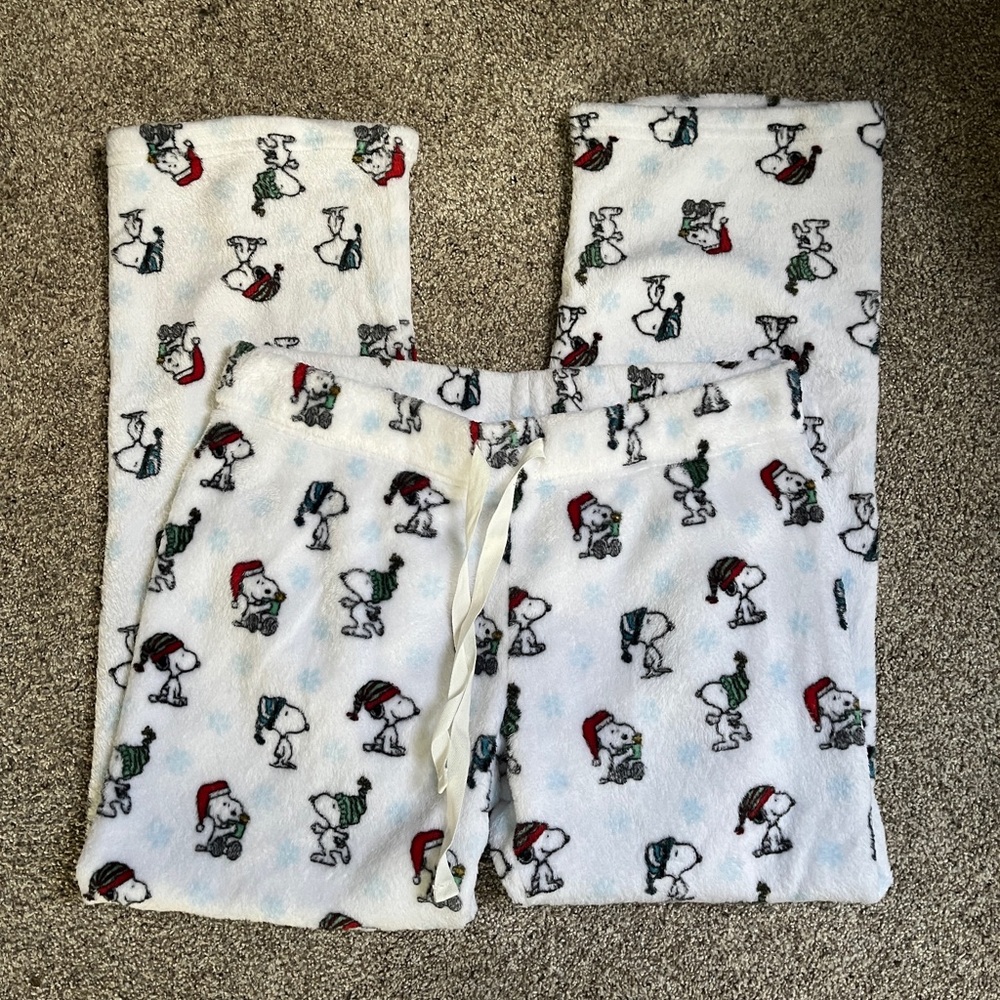 Women’s Snoopy Pajama Pants - White